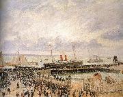 Camille Pissarro Cloudy pier china oil painting artist